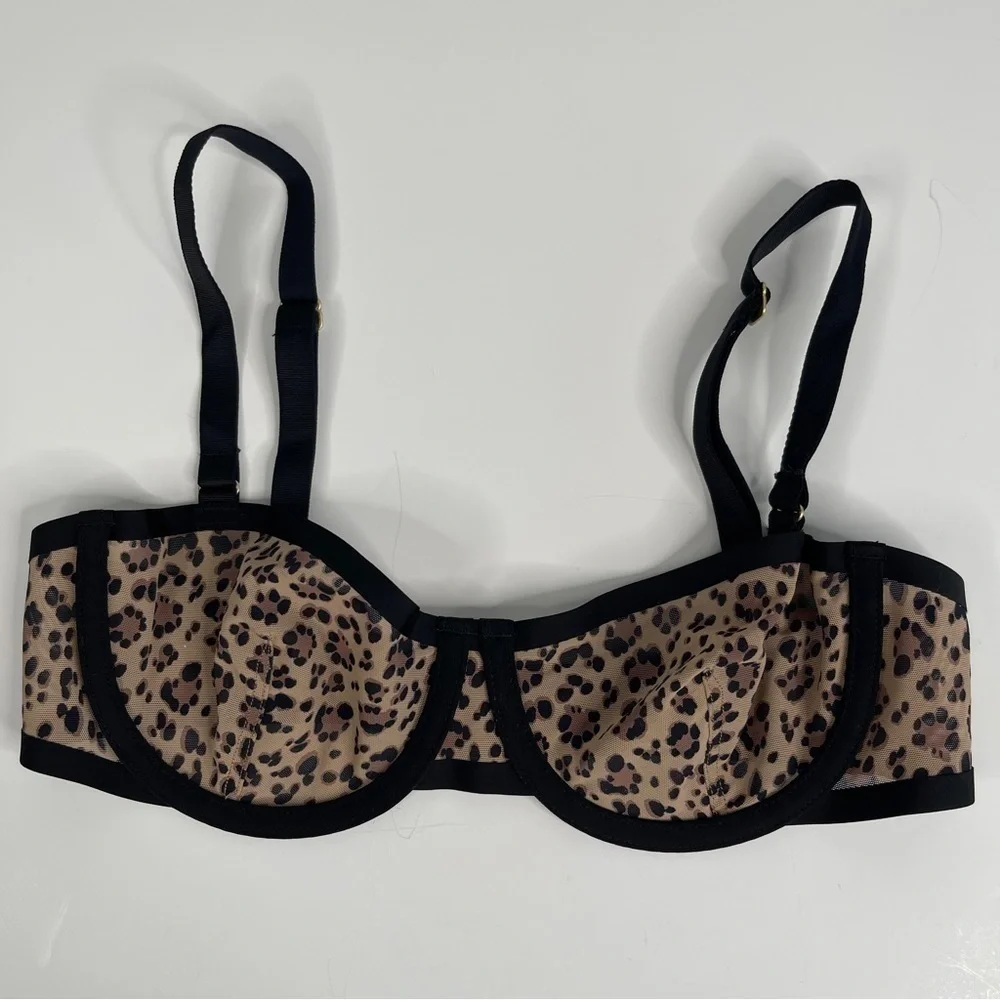 CUUP Leopard Mesh Bra 32B